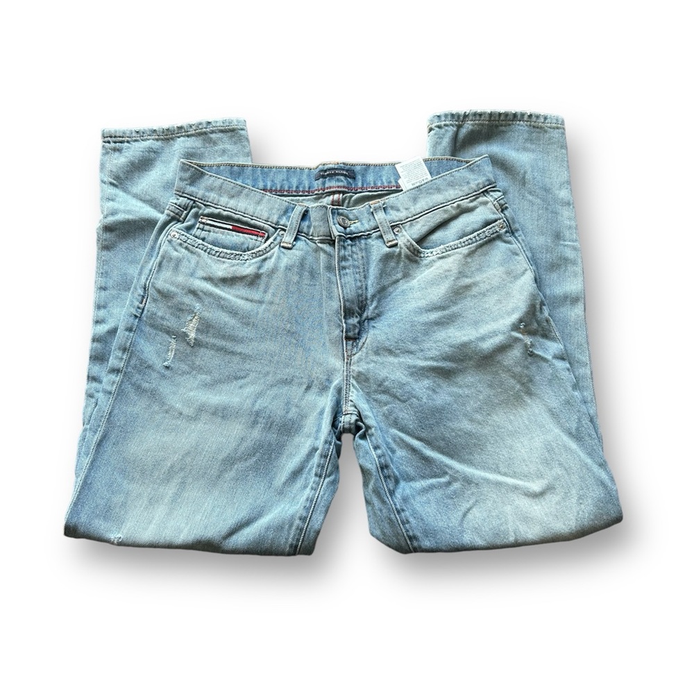 [Tommy Hilfiger] Distressed Slim Boyfriend Jeans